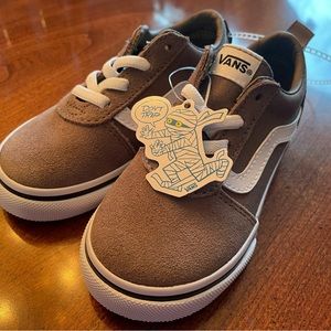 Old Skool Vans NWOT Brown Size 8 Toddler suede and canvas